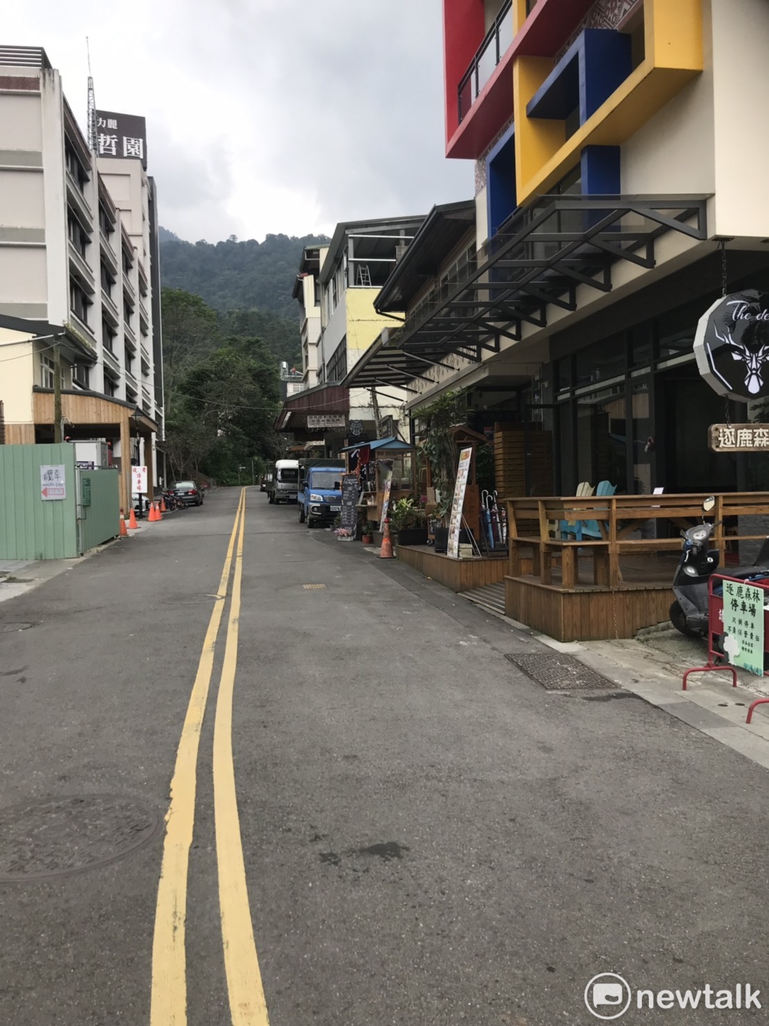 日月潭的大街上,見不到幾個人影。 圖 : Morgan/提供 日月潭的大街上,見不到幾個人影。 圖 : Morgan/提供