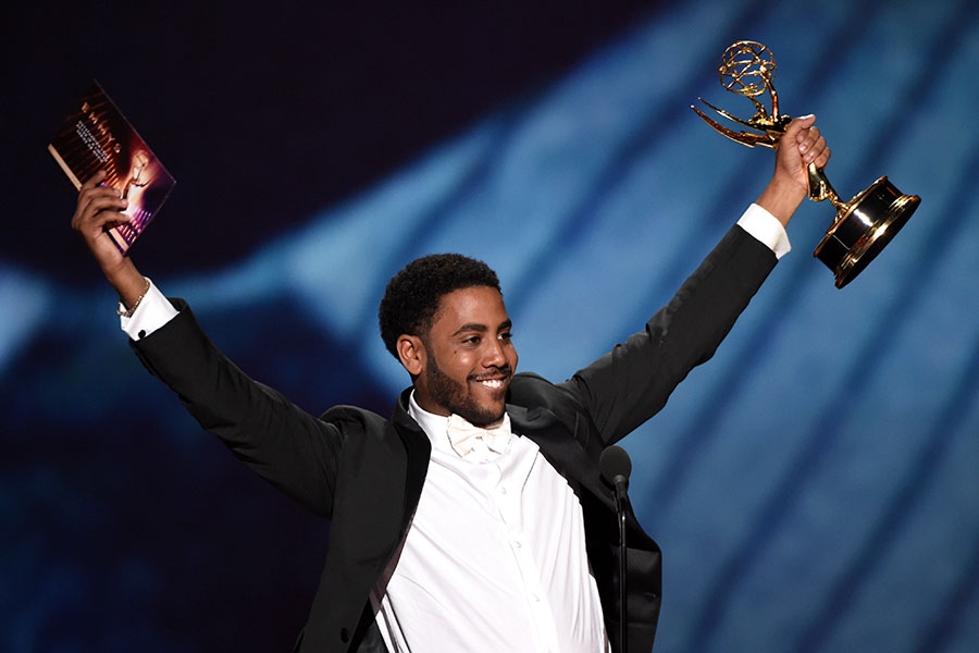 賈里爾•杰羅姆(Jharrel Jerome)以作品「當他們看我們」 ,在限量系列或電影中奪得艾美獎最佳男主角。 圖:翻攝自艾美獎官網 賈里爾•杰羅姆(Jharrel Jerome)以作品「當他們看我們」 ,在限量系列或電影中奪得艾美獎最佳男主角。 圖:翻攝自艾美獎官網
