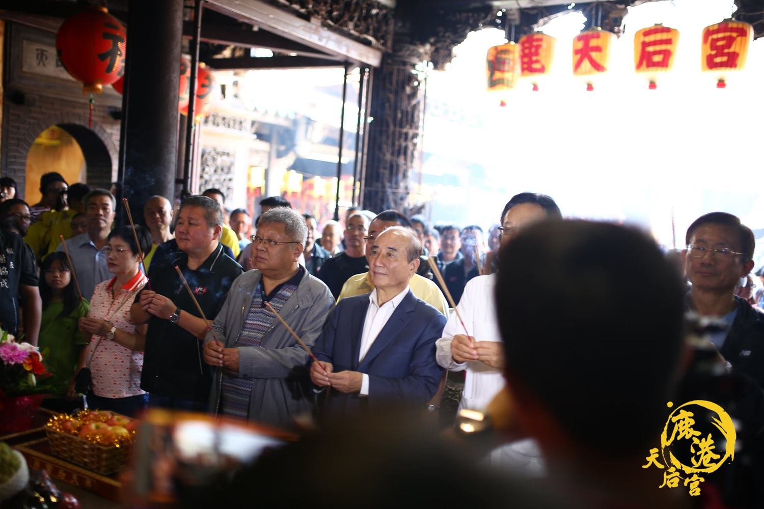 王金平下午前往鹿港天后宮拜拜,求「因緣」! 圖:翻攝自鹿港天后宮施版編臉書 王金平下午前往鹿港天后宮拜拜,求「因緣」! 圖:翻攝自鹿港天后宮施版編臉書