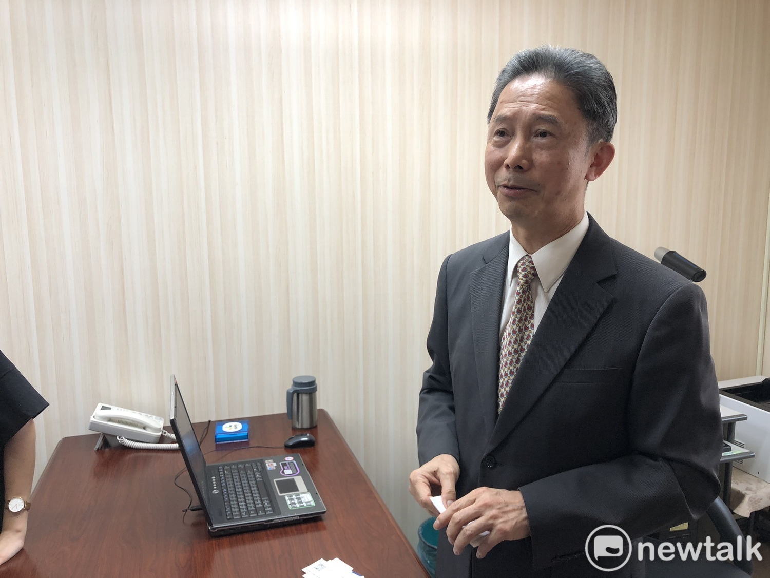 台北市府發言人周台竹。 圖:周煊惠/攝(資料照片) 台北市府發言人周台竹。 圖:周煊惠/攝(資料照片)