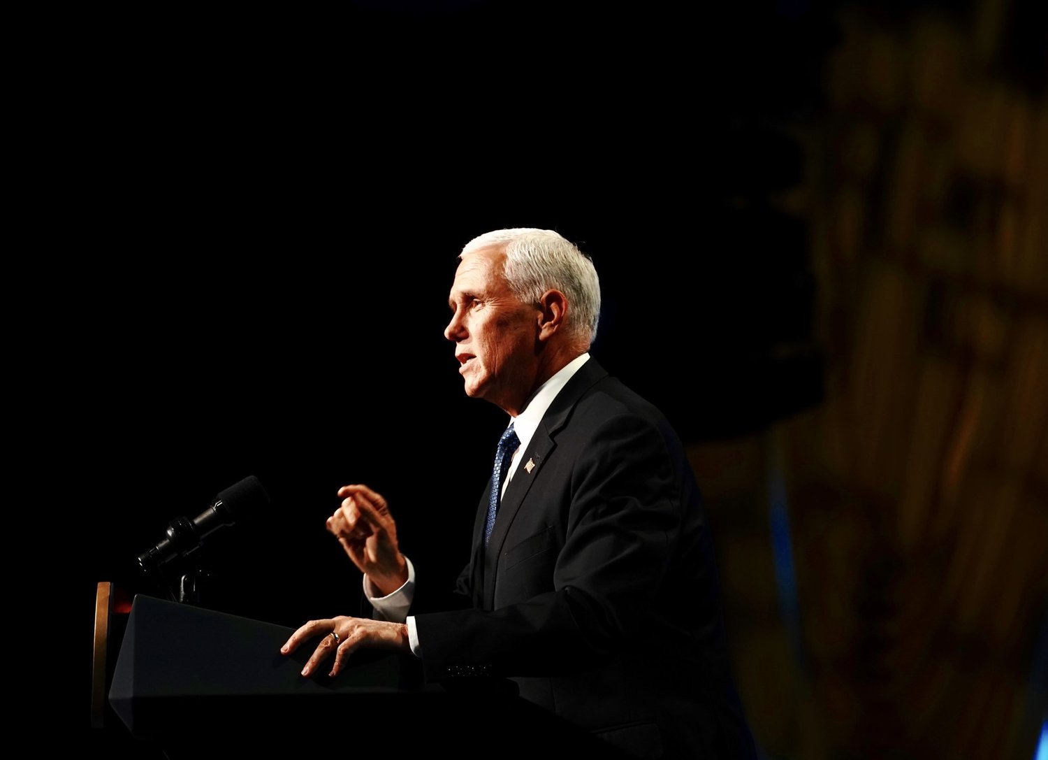 美國副總統彭斯(Mike Pence)。 美國副總統彭斯(Mike Pence)。