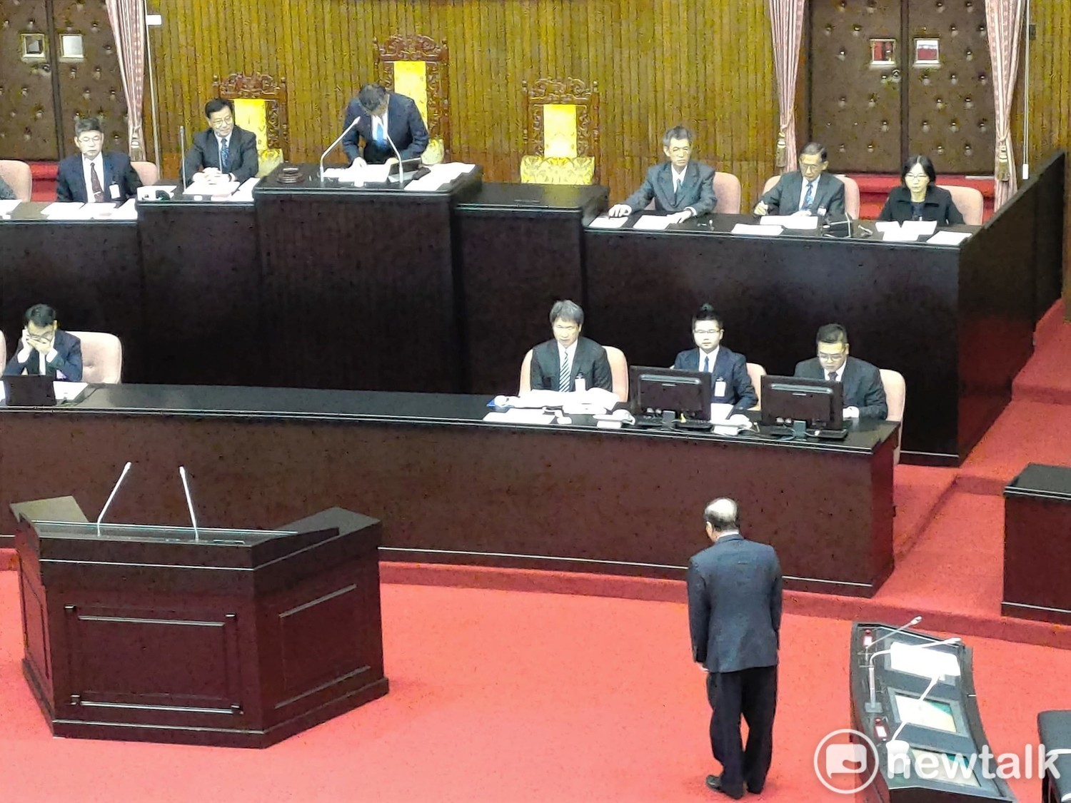 前立法院長王金平告別立法院。 圖:黃建豪/攝 前立法院長王金平告別立法院。 圖:黃建豪/攝