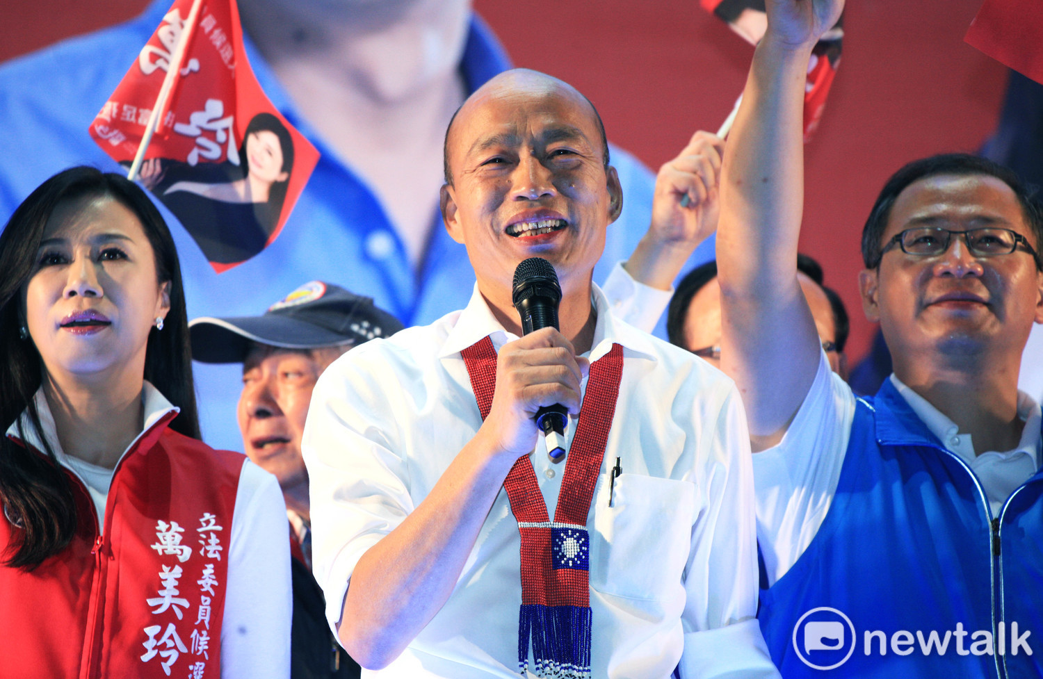 以「庶民」自居的國民黨總統參選人韓國瑜,獲得許多支持者的愛戴。圖:林昀真/攝(資料照片) 以「庶民」自居的國民黨總統參選人韓國瑜,獲得許多支持者的愛戴。圖:林昀真/攝(資料照片)