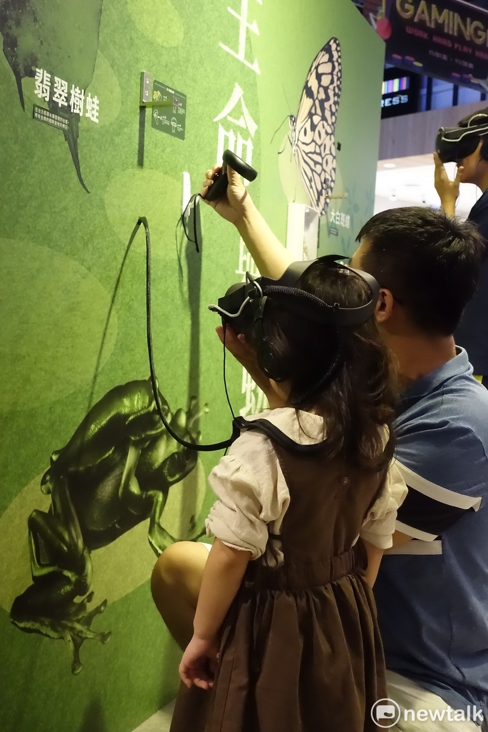 「微距大冒險區」展示活體及生物標本,讓觀眾先看實體再進入虛擬世界。 圖:郜敏/攝 「微距大冒險區」展示活體及生物標本,讓觀眾先看實體再進入虛擬世界。 圖:郜敏/攝