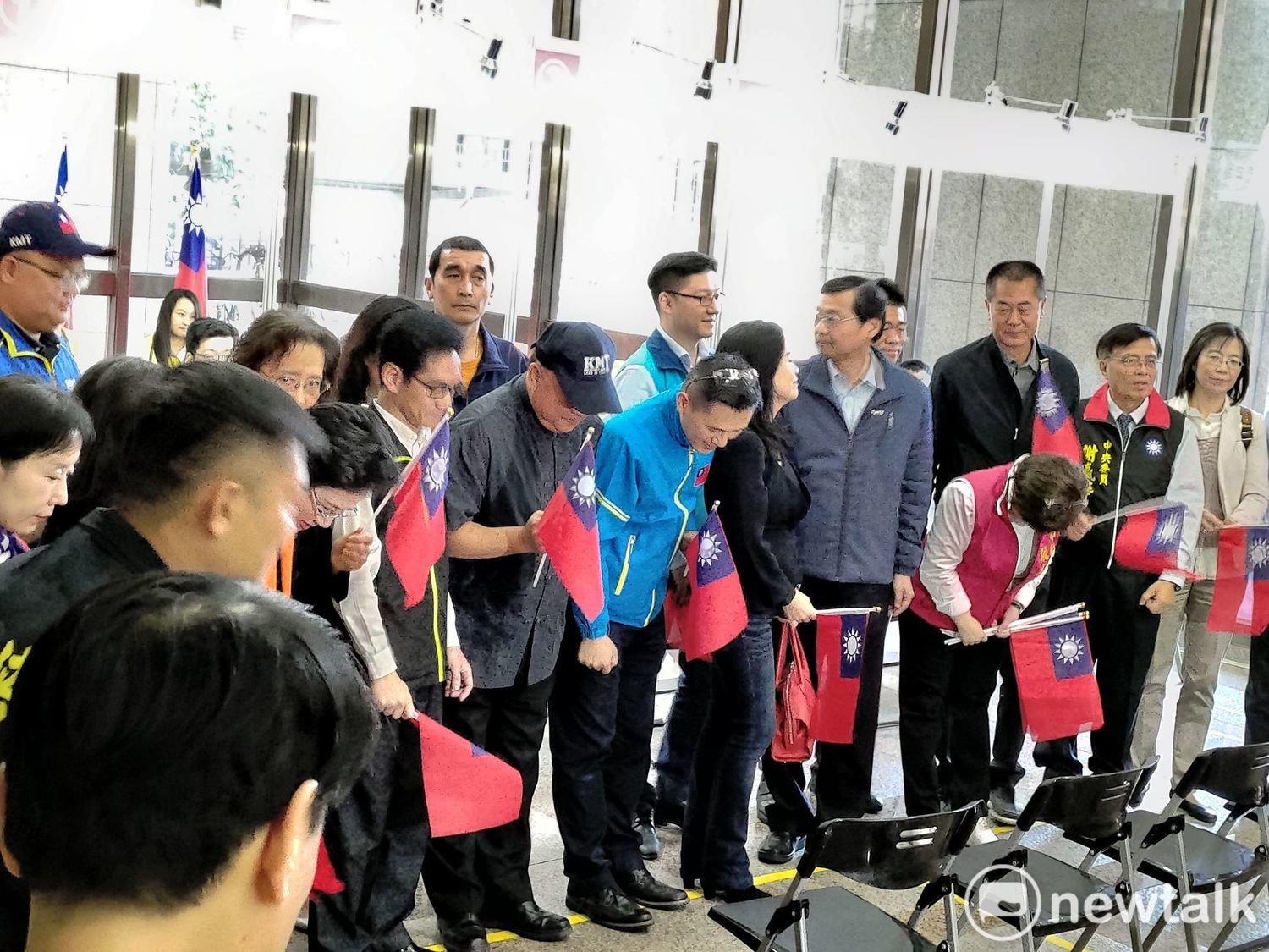 國民黨不分區提名人至中選會登記。 圖:黃建豪/攝 國民黨不分區提名人至中選會登記。 圖:黃建豪/攝