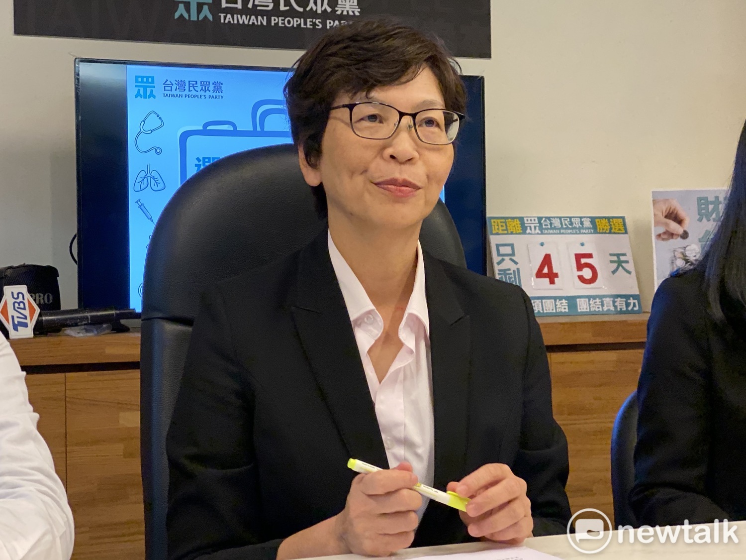 民眾黨不分區立委參選人蔡壁如。 圖:周煊惠/攝 民眾黨不分區立委參選人蔡壁如。 圖:周煊惠/攝