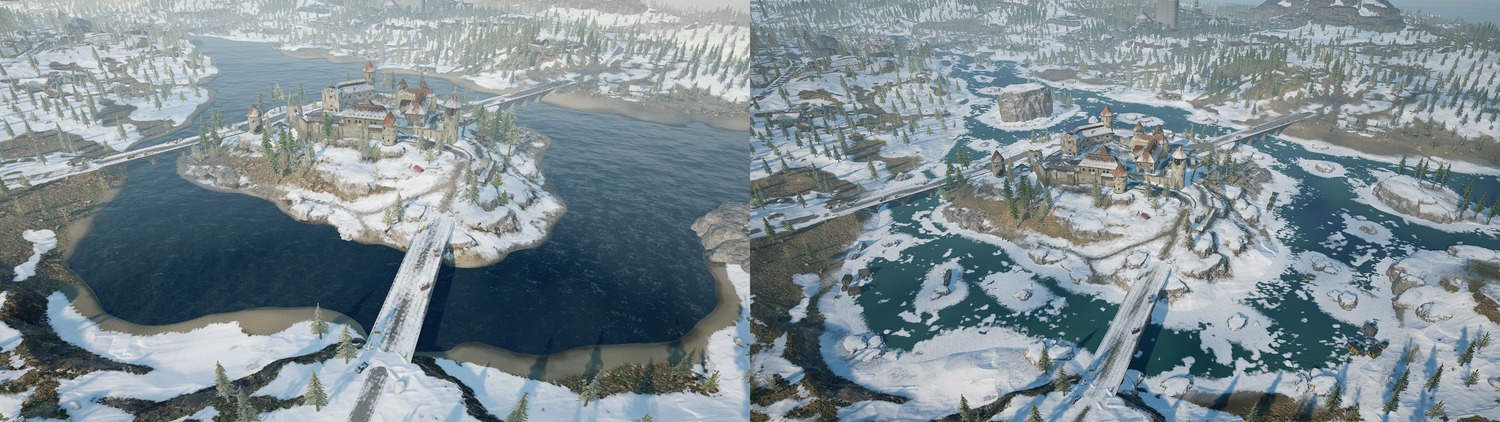 節目的第一場比賽將使用 Vikendi 地圖。 節目的第一場比賽將使用 Vikendi 地圖。