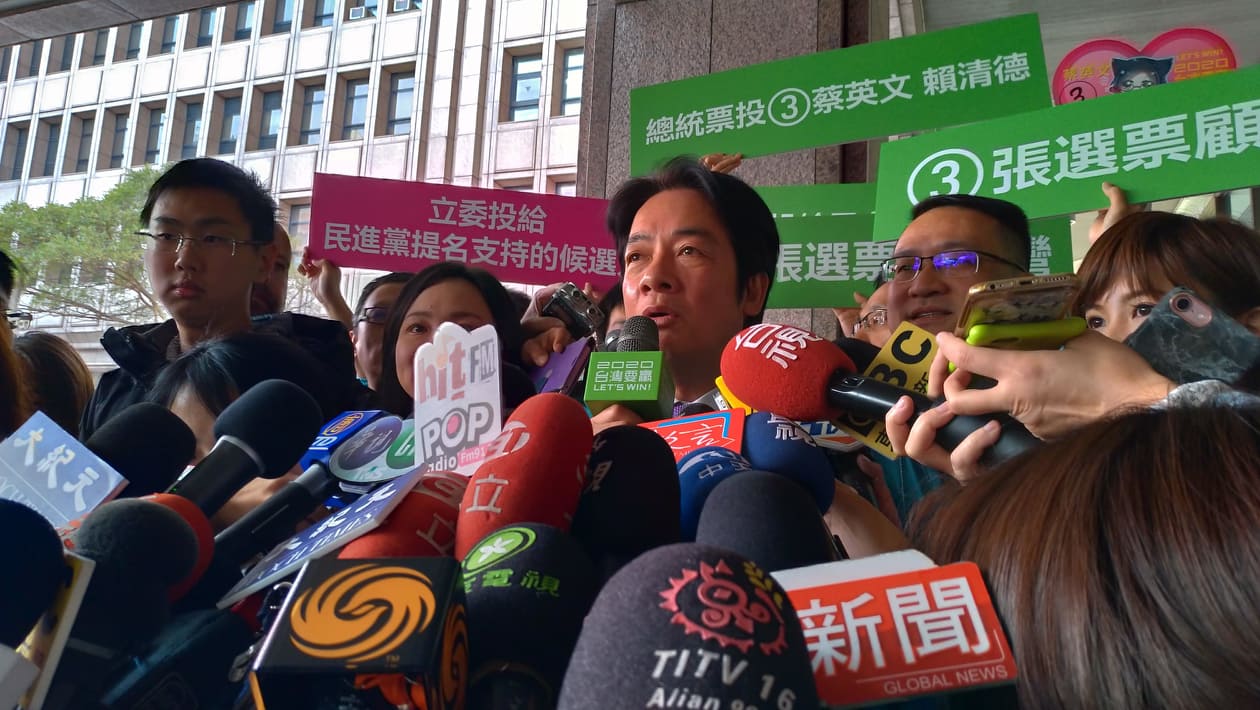賴清德會受接受媒體訪問。 圖:陳佩君/攝 賴清德會受接受媒體訪問。 圖:陳佩君/攝