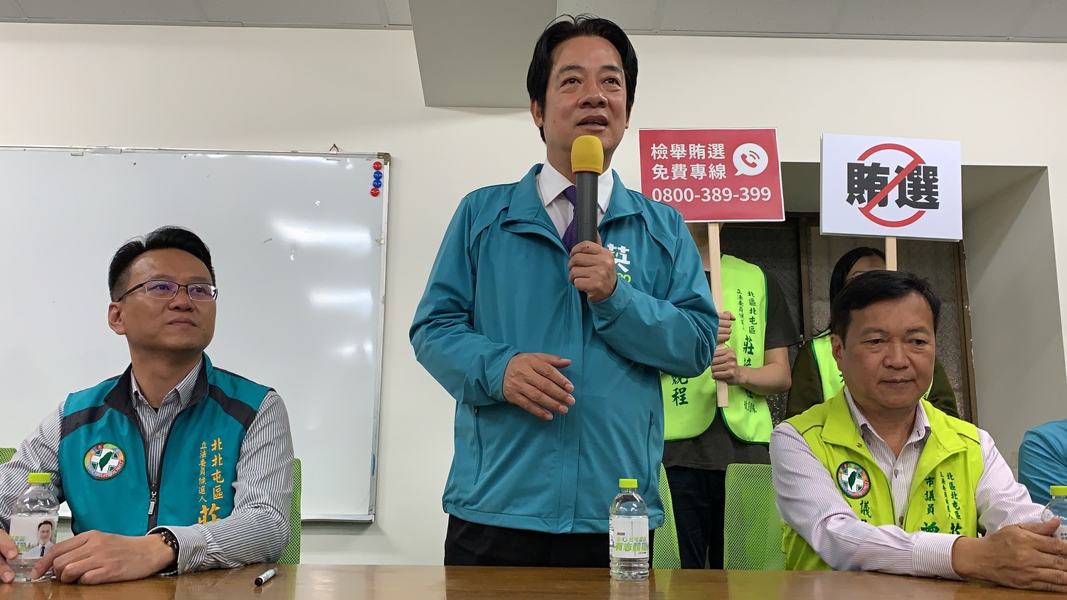 賴清德第三度為莊競程站台。 圖:莊競程競總/提供 賴清德第三度為莊競程站台。 圖:莊競程競總/提供
