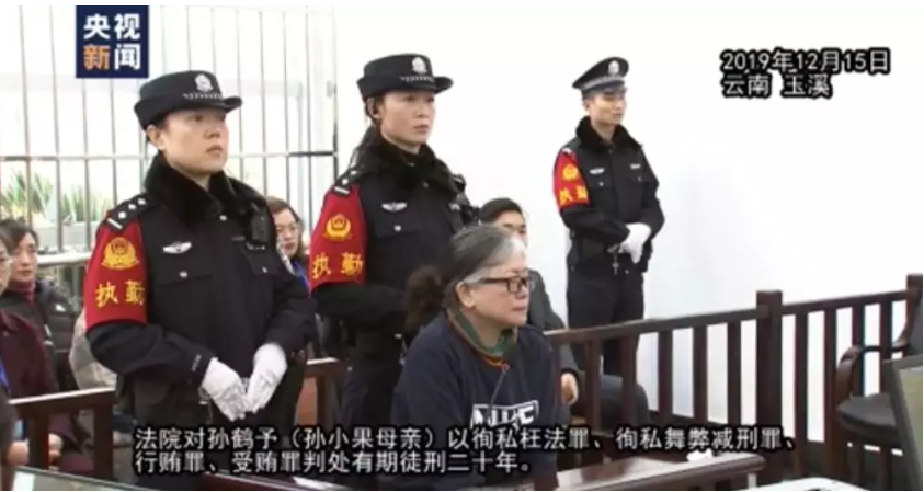 孫小果的生母被判刑20年。 圖:翻攝自微信 孫小果的生母被判刑20年。 圖:翻攝自微信