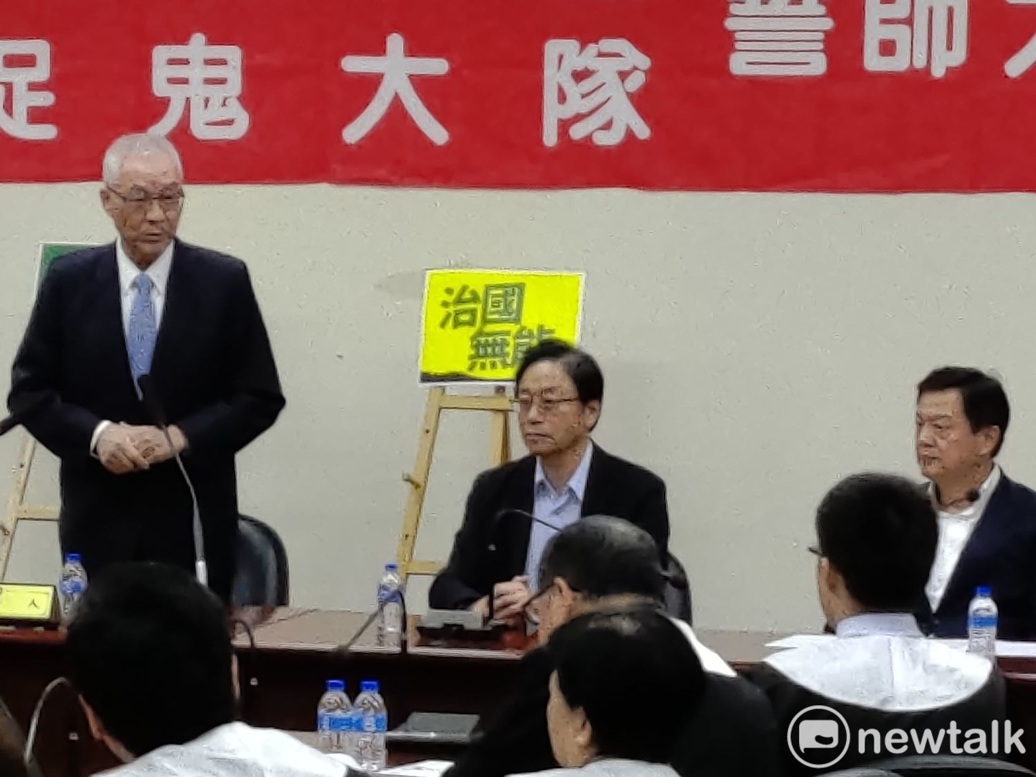 國民黨副總統候選人張善政 圖:黃建豪/攝 國民黨副總統候選人張善政 圖:黃建豪/攝