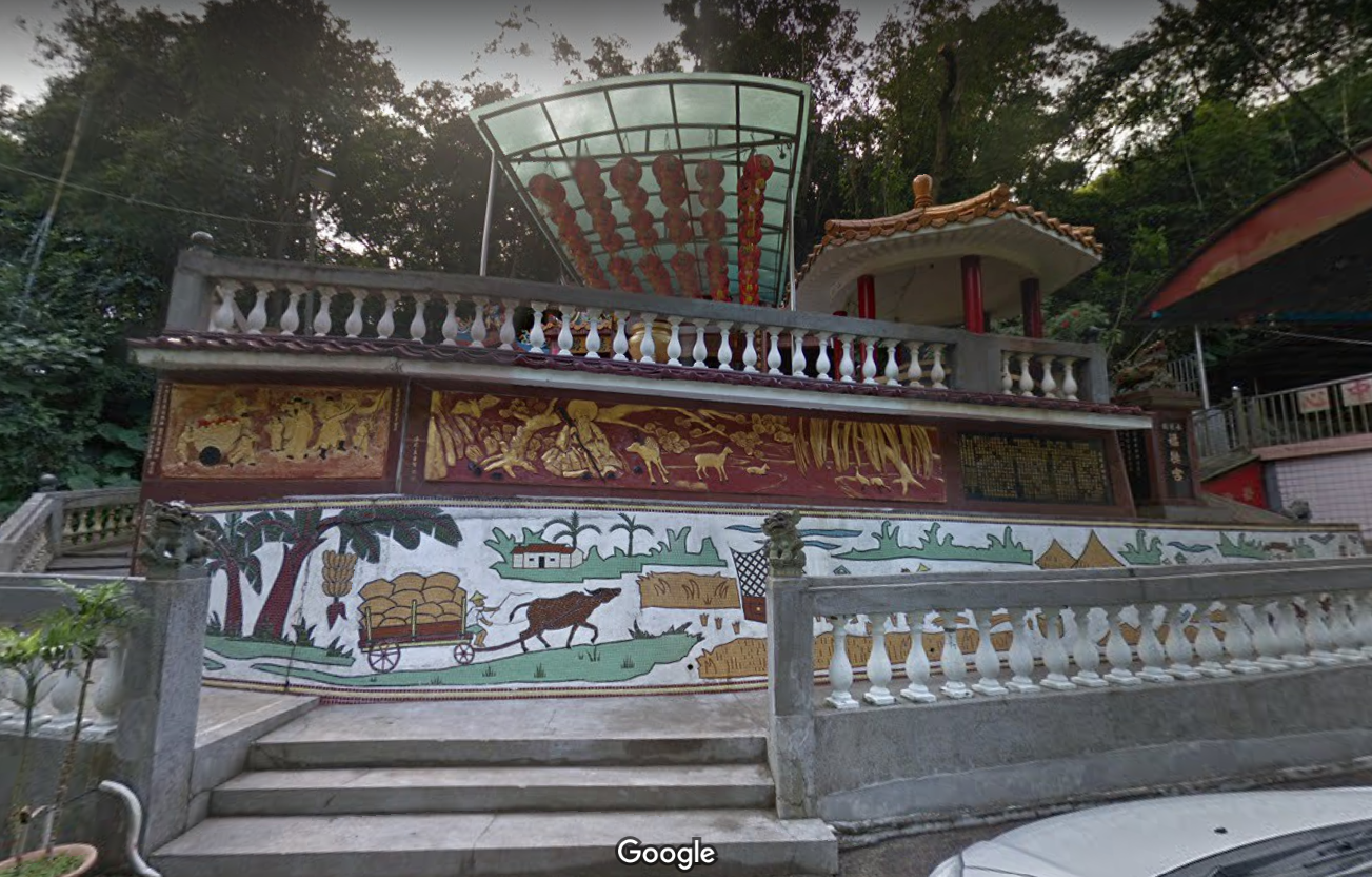 案發現場附近的土地公廟。 圖:翻攝自google map 案發現場附近的土地公廟。 圖:翻攝自google map