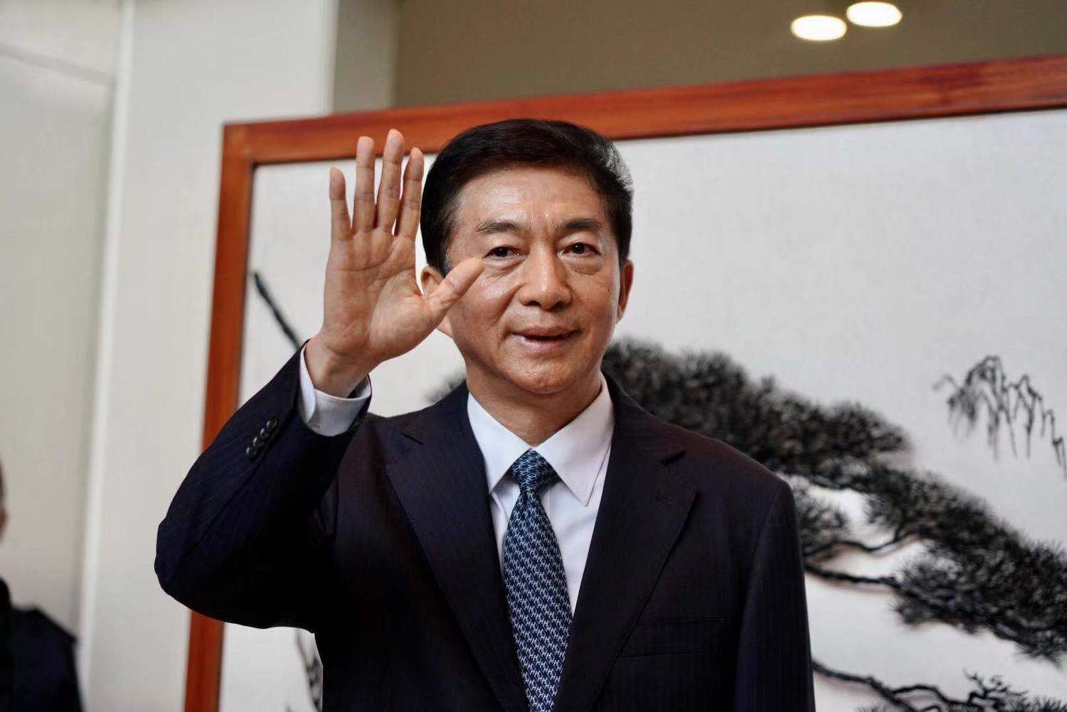 駱惠寧在中央人民政府駐香港特別行政區維護國家安全公署揭牌儀式上致辭。 圖:翻攝自香港中聯辦官網 駱惠寧在中央人民政府駐香港特別行政區維護國家安全公署揭牌儀式上致辭。 圖:翻攝自香港中聯辦官網