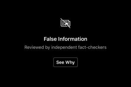 IG上的照片一旦被系統發現有修圖痕跡,就會被標記為「錯誤資訊」並遮蔽,使用者得點開才能看到照片。 圖:翻攝自攝影師哈里曼(Toby Harriman)臉書 IG上的照片一旦被系統發現有修圖痕跡,就會被標記為「錯誤資訊」並遮蔽,使用者得點開才能看到照片。 圖:翻攝自攝影師哈里曼(Toby Harriman)臉書