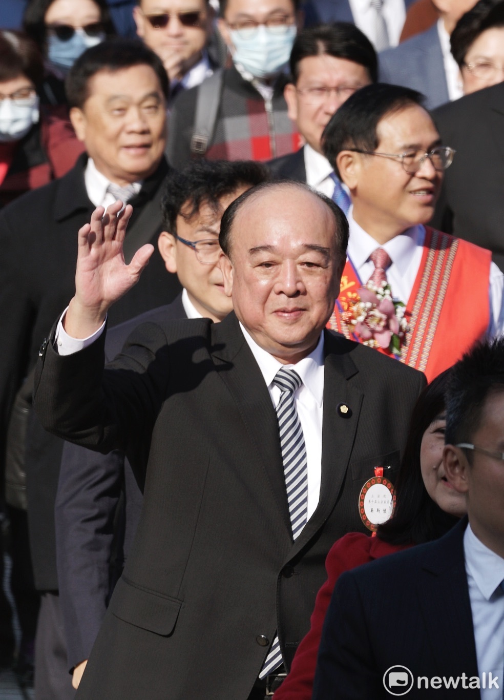 國民黨不分區立委吳斯懷和國民黨立委一起大進場。 圖:張良一/攝 國民黨不分區立委吳斯懷和國民黨立委一起大進場。 圖:張良一/攝