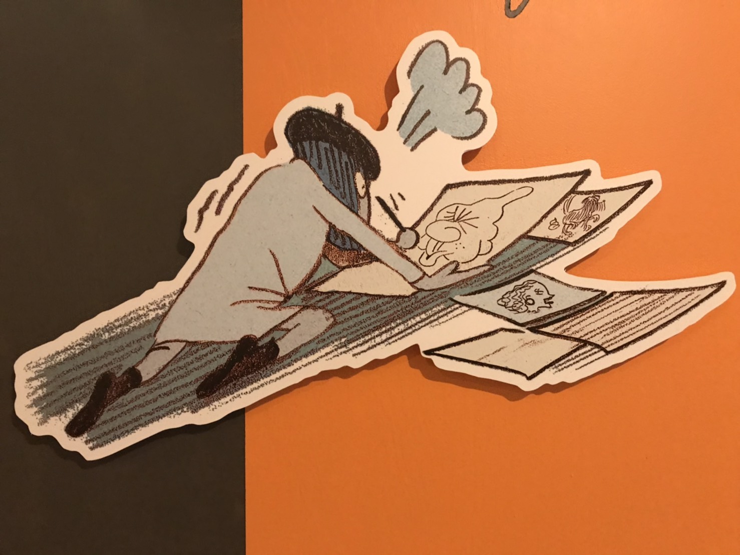 凱瑟琳·梅里斯展出的作品。 圖/蔡筱穎攝 凱瑟琳·梅里斯展出的作品。 圖/蔡筱穎攝