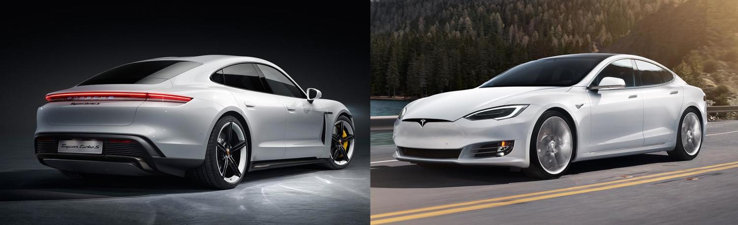 特斯拉Model S與保時捷Taycan Turbo S將於下周進行速度對決 圖:取自Forbes網站 特斯拉Model S與保時捷Taycan Turbo S將於下周進行速度對決 圖:取自Forbes網站