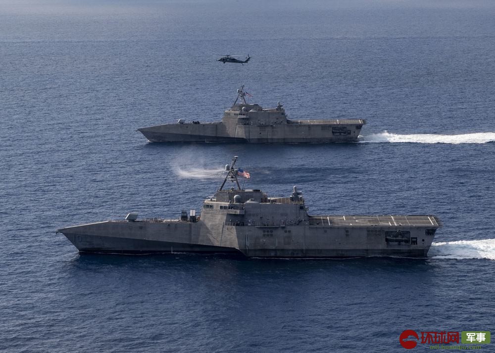 美國海軍「獨立級」濱海戰鬥艦蒙哥馬利號(USS Montgomery,LCS-8)與吉福茲號(USS Gabrielle Giffords,LCS-10)傳出在1月下旬,以「編隊形式」在南海海域航行。/圖:翻攝環球網 美國海軍「獨立級」濱海戰鬥艦蒙哥馬利號(USS Montgomery,LCS-8)與吉福茲號(USS Gabrielle Giffords,LCS-10)傳出在1月下旬,以「編隊形式」在南海海域航行。/圖:翻攝環球網