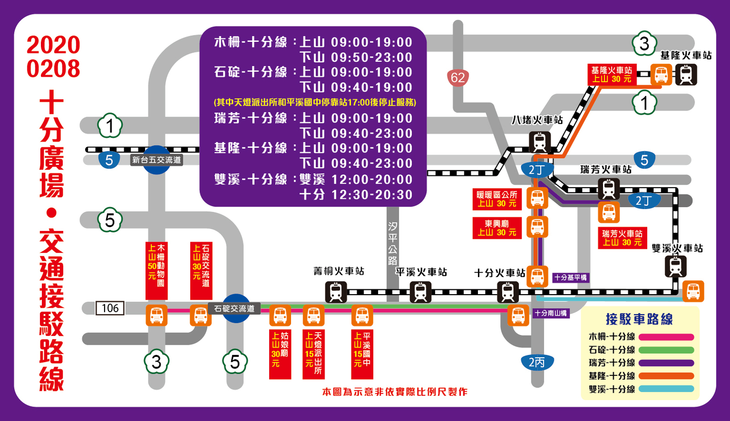 交通接駁圖。 圖:新北市政府/提供 交通接駁圖。 圖:新北市政府/提供