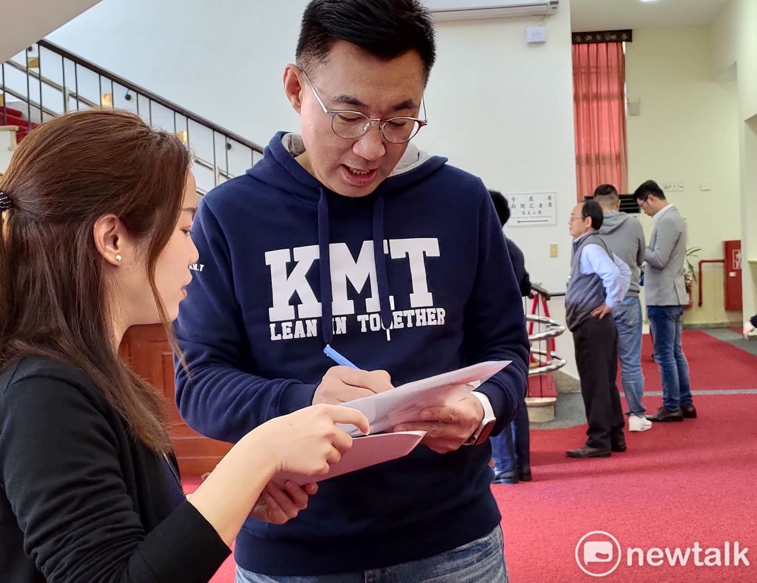 國民黨主席參選人江啟臣。 圖:黃建豪/攝 國民黨主席參選人江啟臣。 圖:黃建豪/攝