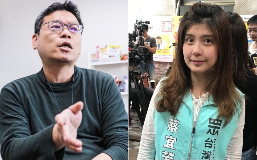 張益贍(左)與蔡宜芳被周刊爆料滑進摩鐵三小時,引發討論。 圖:新頭殼合成照 張益贍(左)與蔡宜芳被周刊爆料滑進摩鐵三小時,引發討論。 圖:新頭殼合成照