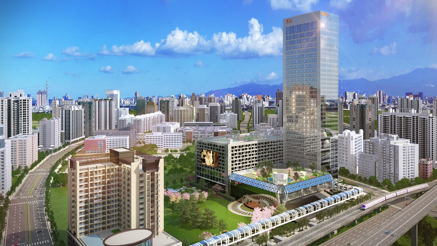 東森集團全球總部模擬圖。 圖:東森集團提供 東森集團全球總部模擬圖。 圖:東森集團提供