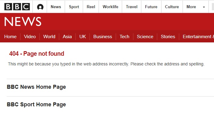 英國BBC已經撤掉英國情侶在台灣隔離的報導。 圖:翻攝自BBC 英國BBC已經撤掉英國情侶在台灣隔離的報導。 圖:翻攝自BBC