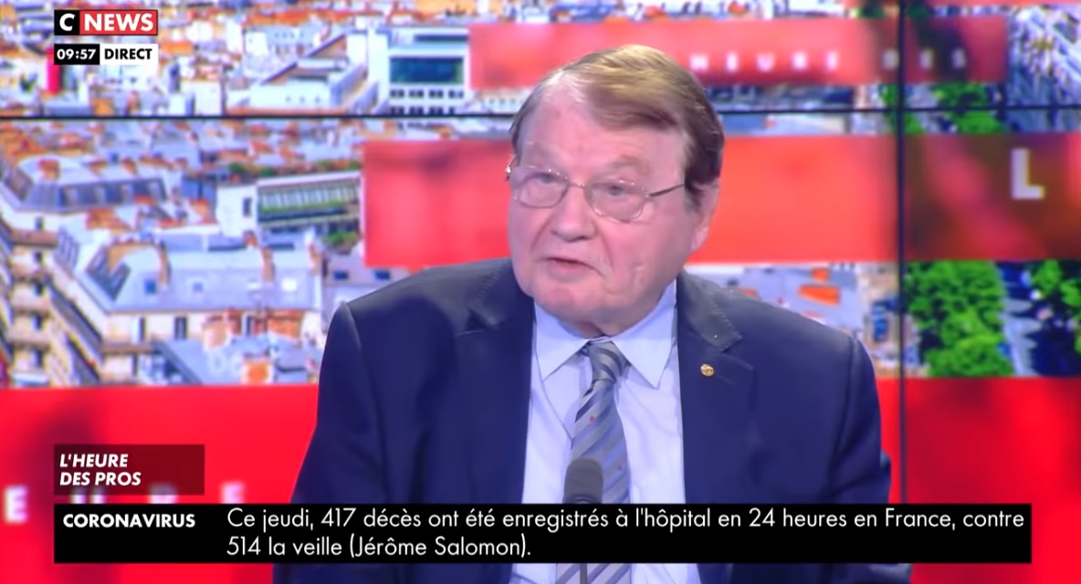 法國知名病毒學專家蒙坦耶(Luc Montagnier)16日驚爆新冠病毒非自然病毒。 圖/翻攝自YOUTUBE 法國知名病毒學專家蒙坦耶(Luc Montagnier)16日驚爆新冠病毒非自然病毒。 圖/翻攝自YOUTUBE