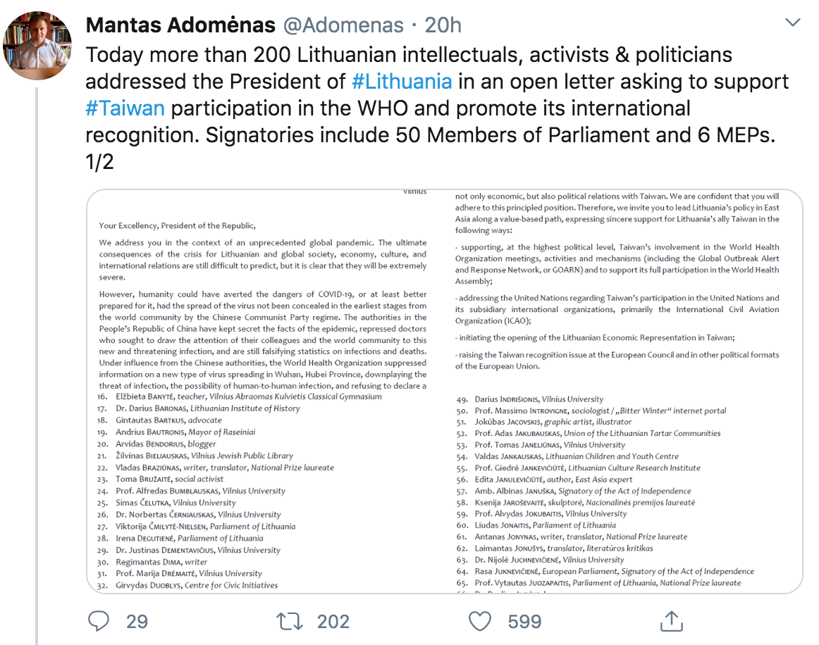 圖:翻攝自「Mantas Adomėnas」Twitter 圖:翻攝自「Mantas Adomėnas」Twitter