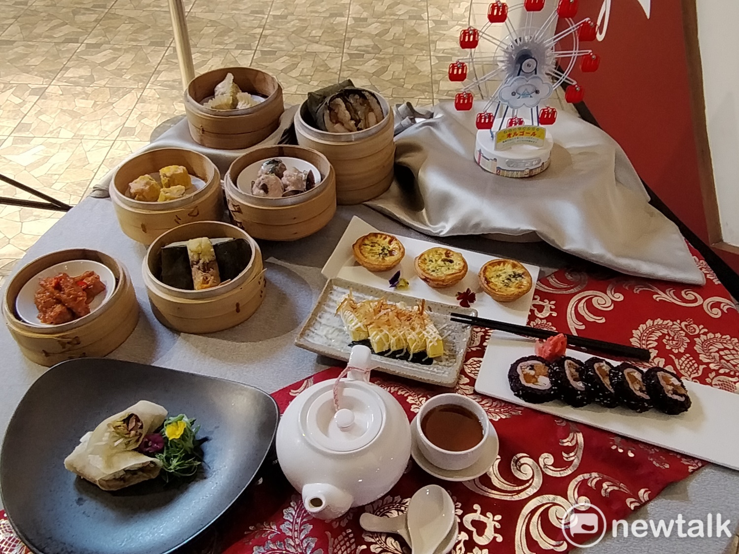 福粵樓在麗寶outlet mall的新據點有各式港點。 唐復年/攝 福粵樓在麗寶outlet mall的新據點有各式港點。 唐復年/攝