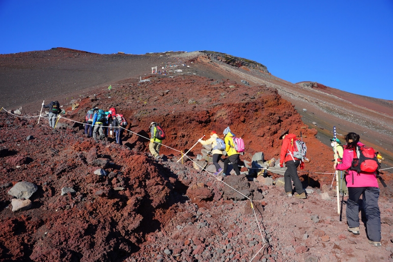 富士山登山步道。 圖 : 翻攝自hiking.biji.co 富士山登山步道。 圖 : 翻攝自hiking.biji.co