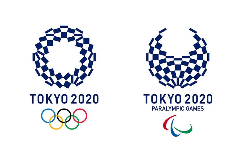 2020年東京奧運會和殘障奧運會徽。 圖:翻攝自微信 2020年東京奧運會和殘障奧運會徽。 圖:翻攝自微信