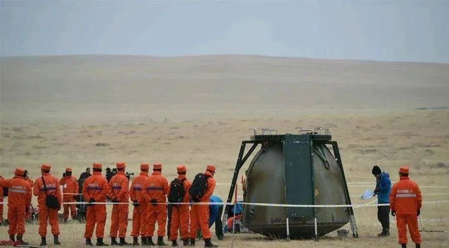 柔性充氣式貨運返回艙試驗艙出現嚴重的燒蝕。圖:翻攝自「 軍武酷」公眾號 柔性充氣式貨運返回艙試驗艙出現嚴重的燒蝕。圖:翻攝自「 軍武酷」公眾號