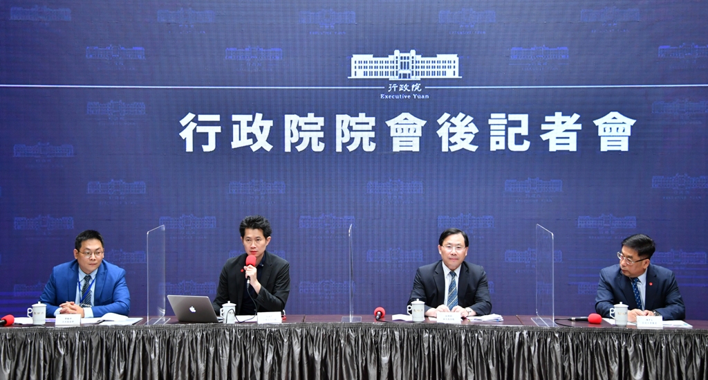行政院會後記者會。 圖:行政院提供 行政院會後記者會。 圖:行政院提供