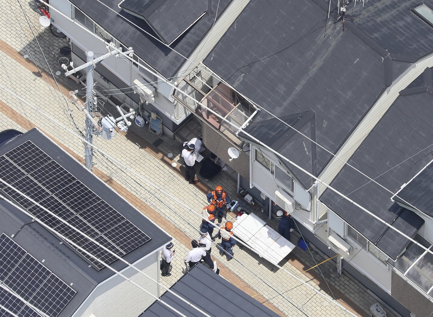兵庫縣寶塚市案發現場空拍圖。 圖:達志影像/美聯社 兵庫縣寶塚市案發現場空拍圖。 圖:達志影像/美聯社