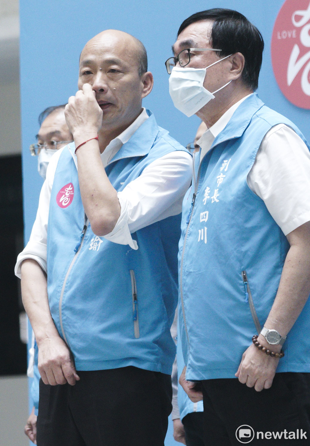 高雄市長韓國瑜及副市長李四川。 圖:張良一/攝 高雄市長韓國瑜及副市長李四川。 圖:張良一/攝