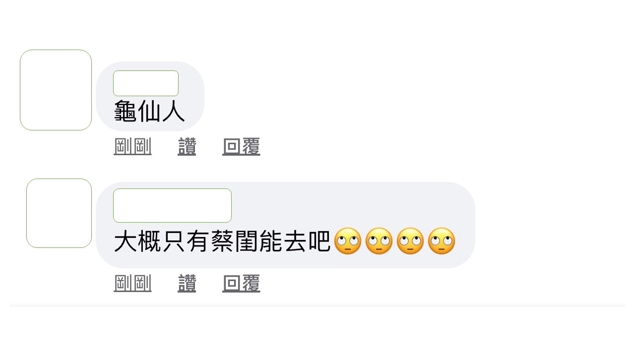 網友砲轟:大概只有蔡閨能去吧。 圖:擷取臉書社團 網友砲轟:大概只有蔡閨能去吧。 圖:擷取臉書社團