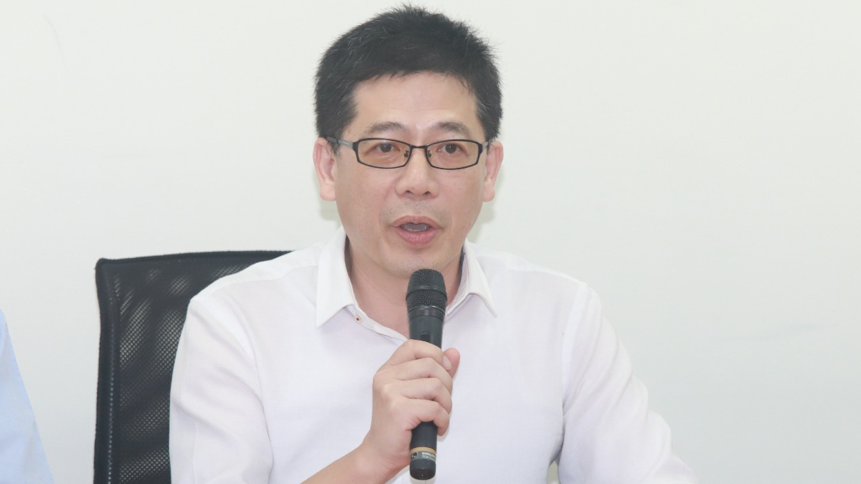 民眾黨秘書長謝立功。 圖:周煊惠 / 攝 民眾黨秘書長謝立功。 圖:周煊惠 / 攝