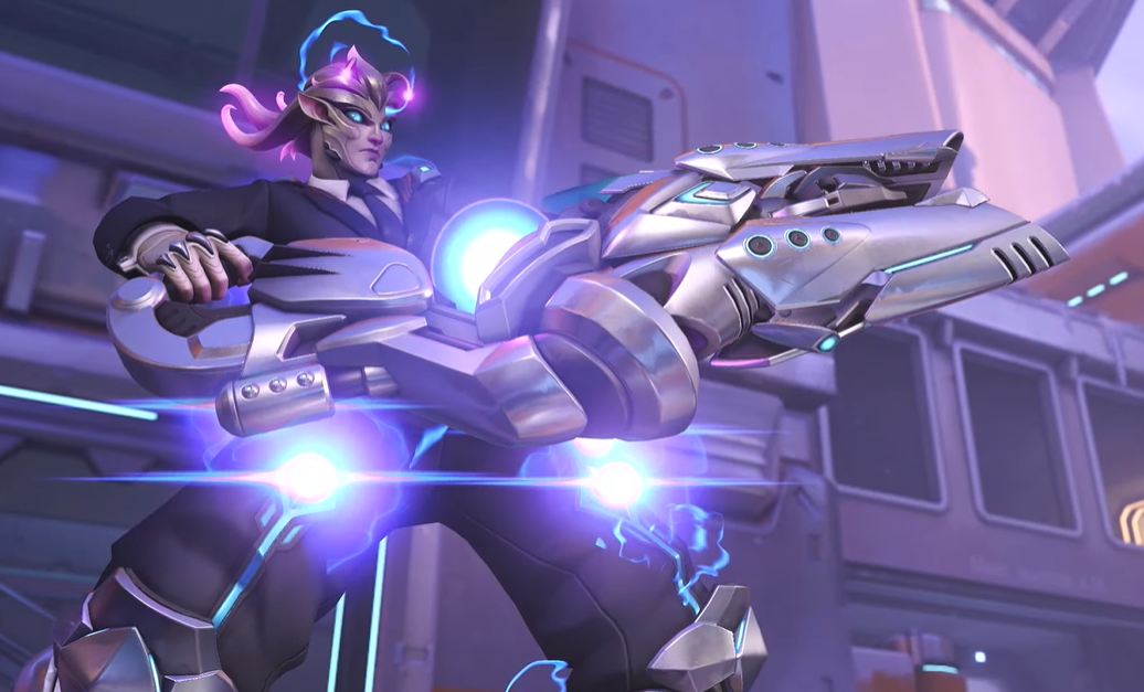 《鬥陣特攻》OWL 2019 MVP Sinatraa冠軍傳奇造型「外星人」札莉雅終於登場。 圖:翻攝自YouTube 《鬥陣特攻》OWL 2019 MVP Sinatraa冠軍傳奇造型「外星人」札莉雅終於登場。 圖:翻攝自YouTube