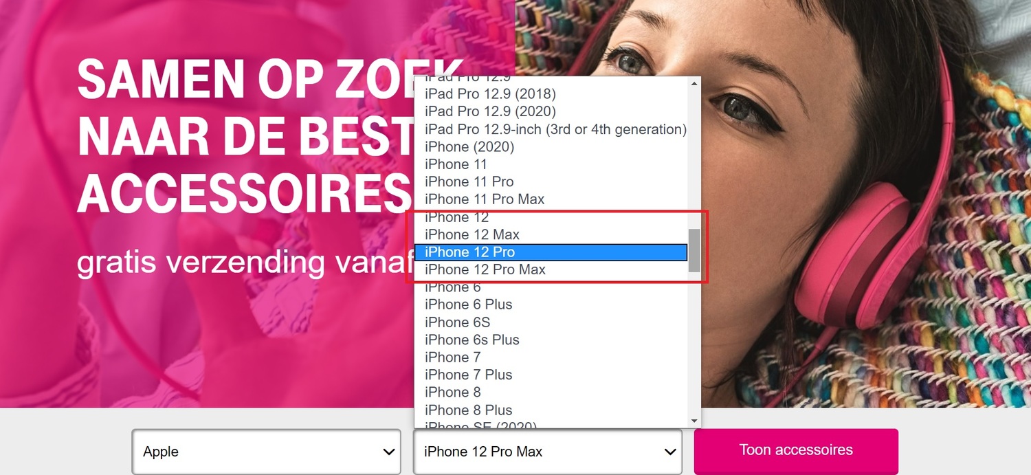 跨國電信公司T-Mobile在官網上率先曝光了專為iPhone 12系列打造的透明手機套。 圖:截取自T-Mobile官網 跨國電信公司T-Mobile在官網上率先曝光了專為iPhone 12系列打造的透明手機套。 圖:截取自T-Mobile官網