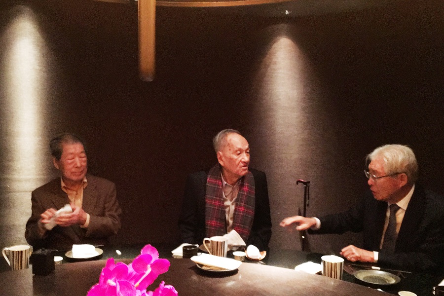 彭明敏出逃事件50週年紀念,彭明敏和宋重陽在台灣相見歡。(左起為宗像隆幸、彭明敏、黃崑虎)。 圖:台獨聯盟/提供 彭明敏出逃事件50週年紀念,彭明敏和宋重陽在台灣相見歡。(左起為宗像隆幸、彭明敏、黃崑虎)。 圖:台獨聯盟/提供
