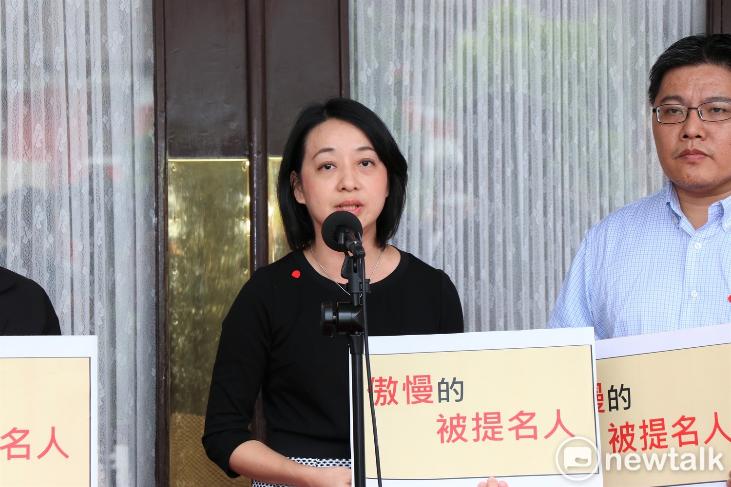 時力立委王琬諭批評,被提名人很傲慢。 圖:謝孟華/攝 時力立委王琬諭批評,被提名人很傲慢。 圖:謝孟華/攝
