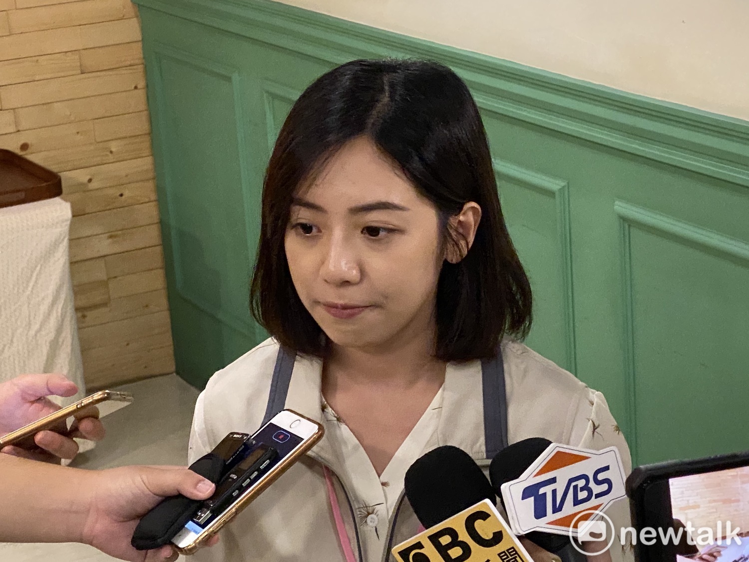 台北市副發言人黃瀞瑩。 圖:周煊惠 /攝 台北市副發言人黃瀞瑩。 圖:周煊惠 /攝