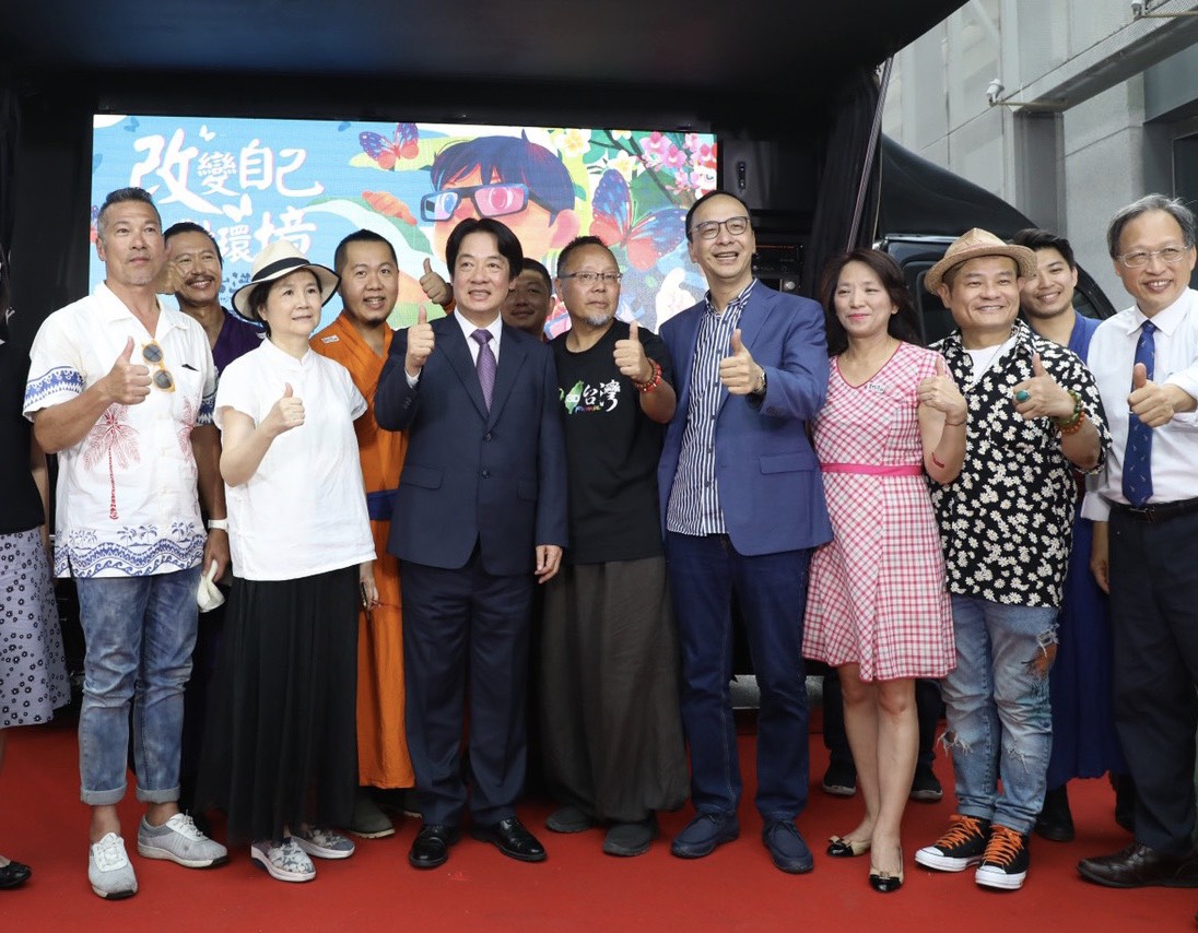 前國民黨主席朱立倫與副總統賴清德再次於公開場合碰頭。 圖:朱立倫辦公室/提供 前國民黨主席朱立倫與副總統賴清德再次於公開場合碰頭。 圖:朱立倫辦公室/提供