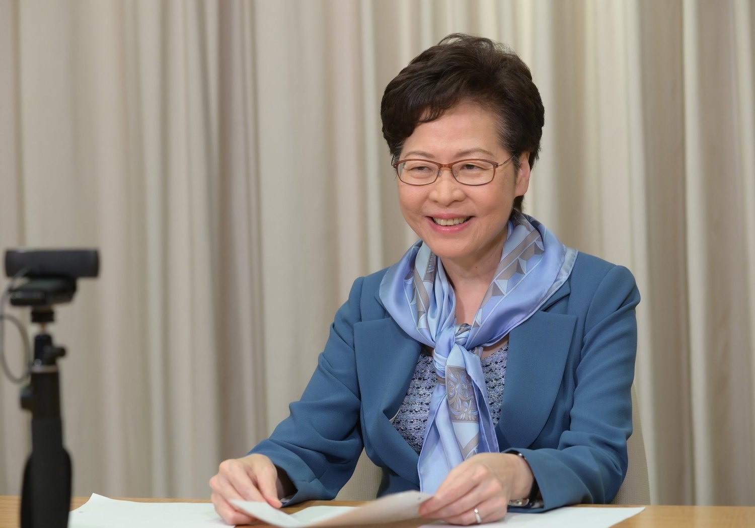 香港特首林鄭月娥被指「賣港」,遭到國際撻伐。 圖:翻攝自林鄭月娥臉書 香港特首林鄭月娥被指「賣港」,遭到國際撻伐。 圖:翻攝自林鄭月娥臉書