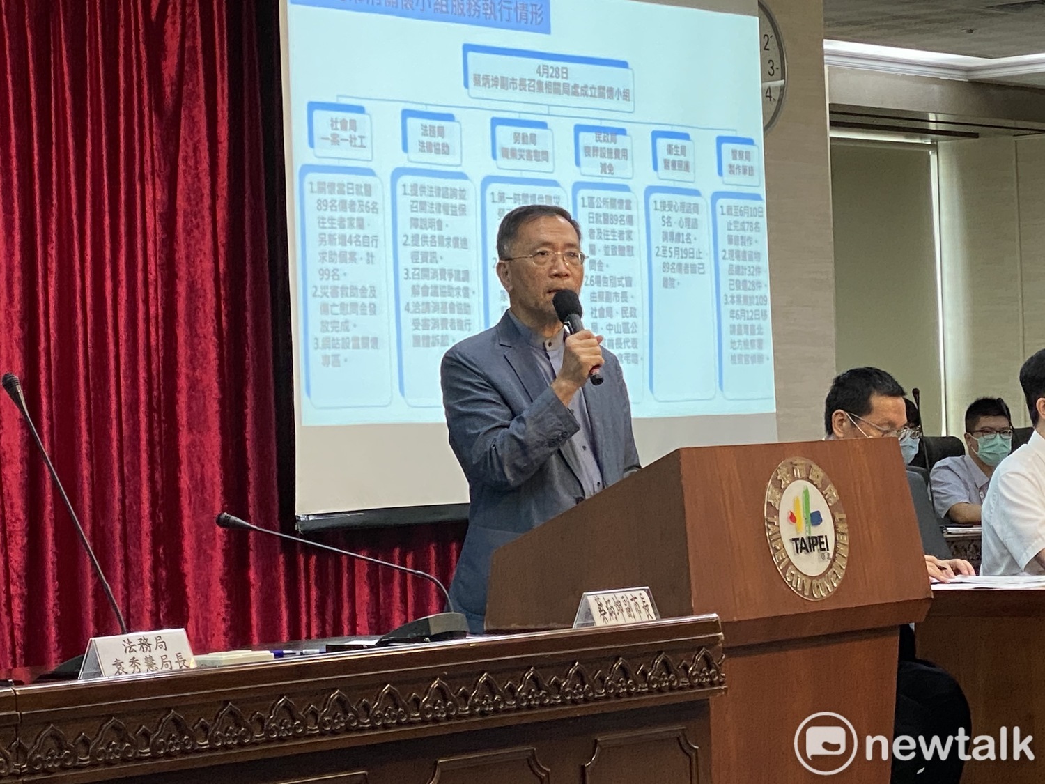 台北市副市長蔡炳坤。 圖:周煊惠 /攝 台北市副市長蔡炳坤。 圖:周煊惠 /攝