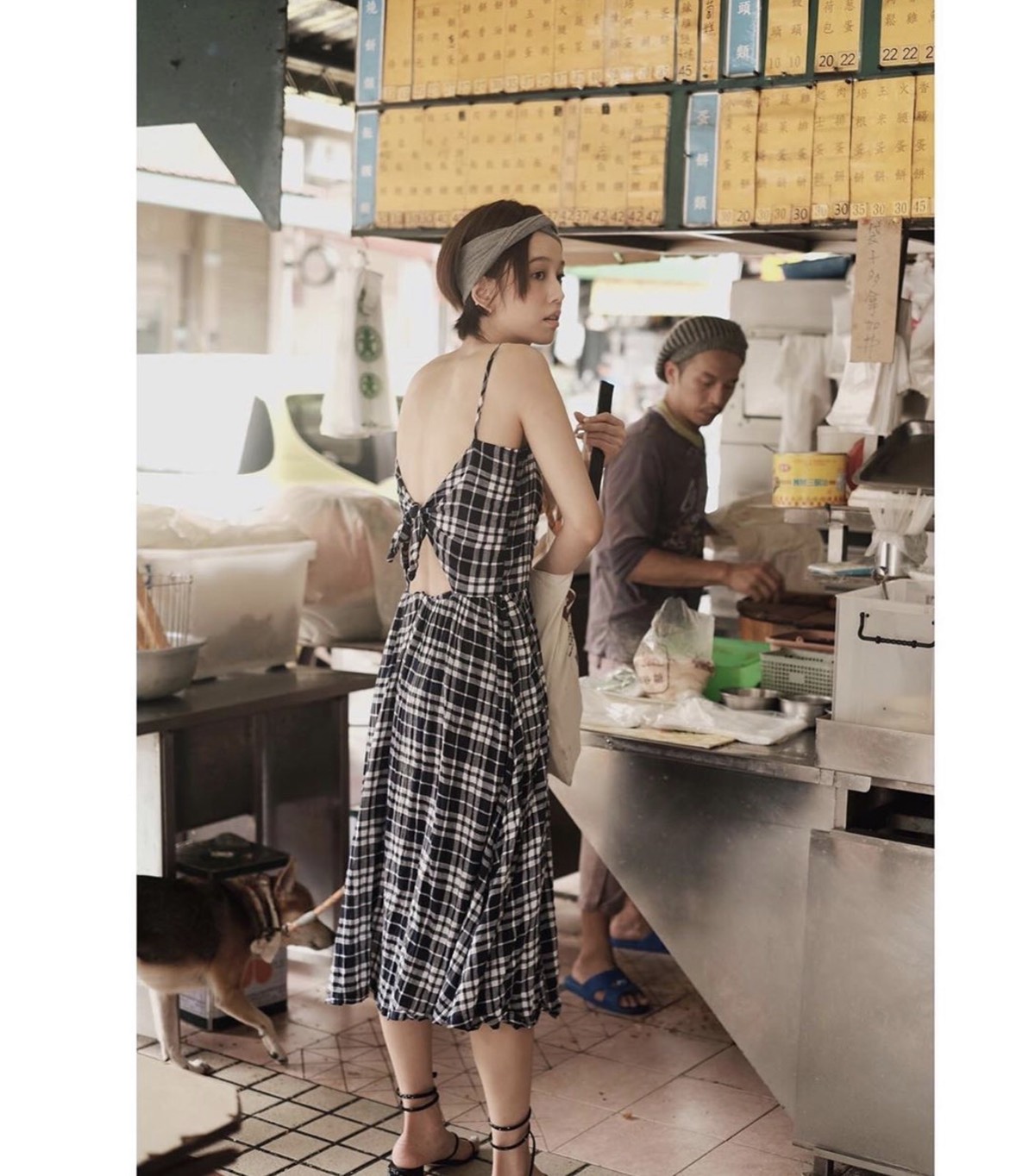 陳庭妮在傳統早餐店點餐。 圖:翻攝Instagram 陳庭妮在傳統早餐店點餐。 圖:翻攝Instagram