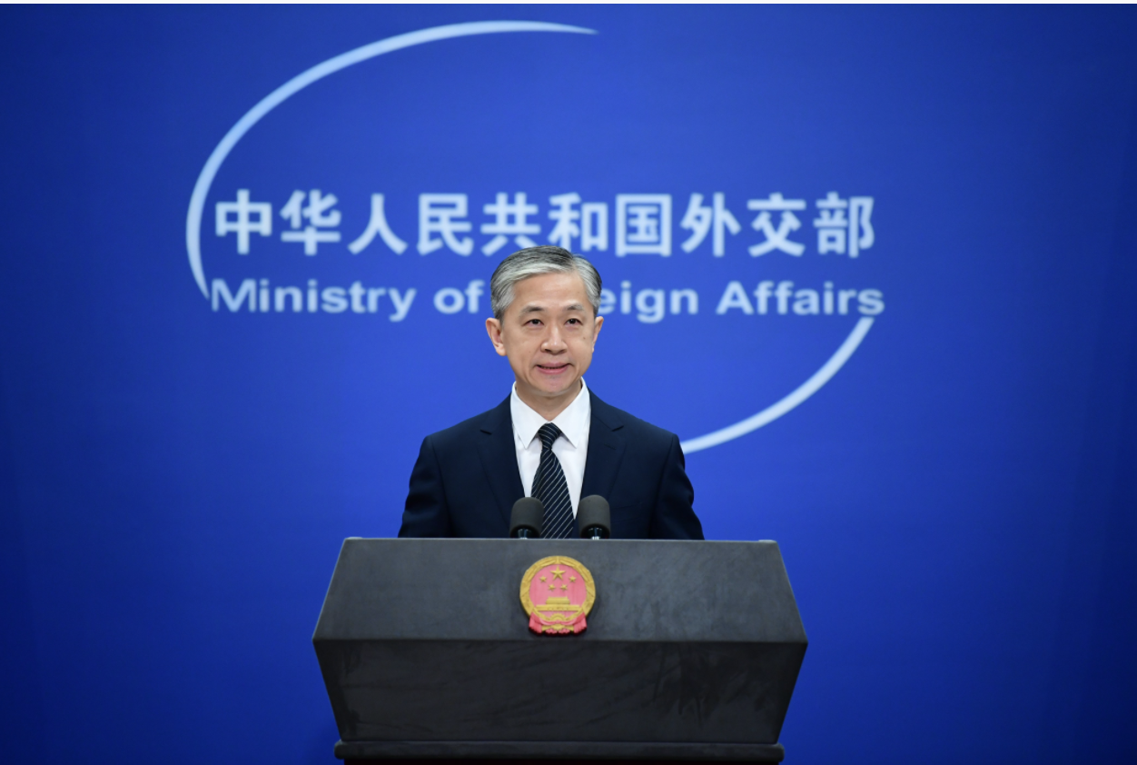 外交部發言人汪文斌。 圖:翻攝自環球網 外交部發言人汪文斌。 圖:翻攝自環球網