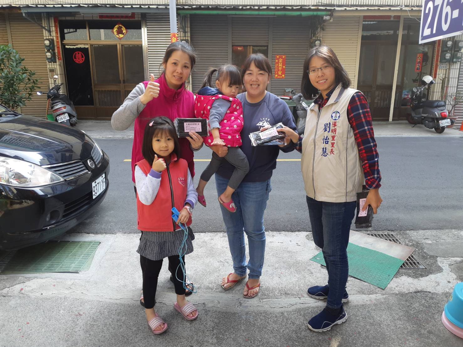 年初武漢肺炎疫情爆發時,劉怡慧率先送里民口罩而獲得好評。 圖:蔡坤龍/攝(資料照) 年初武漢肺炎疫情爆發時,劉怡慧率先送里民口罩而獲得好評。 圖:蔡坤龍/攝(資料照)