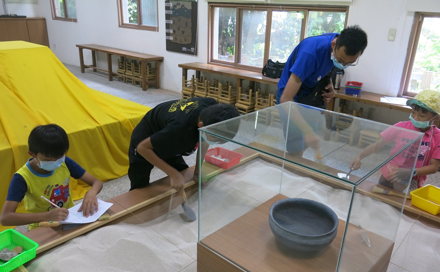 來牛罵頭遺址文化園區體驗考古挖掘的樂趣。 圖:台中市政府文化局/提供 來牛罵頭遺址文化園區體驗考古挖掘的樂趣。 圖:台中市政府文化局/提供